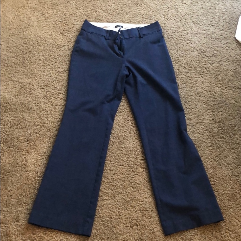 Navy Blue LOFT Trousers, Size 4